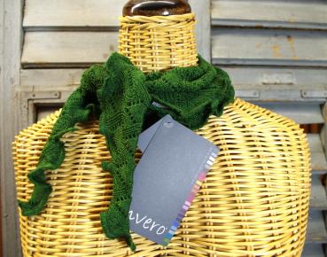 Minischal, Halstuch Daisy Palme von Invero Merino, reine Merinowolle